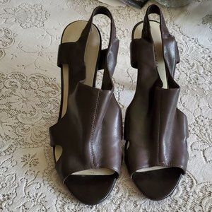 Nine West Sandals, Brown leather, 91/2 M